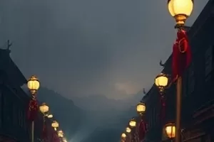 《折叠城市》剧照：夜色里层层叠叠的楼宇剪影